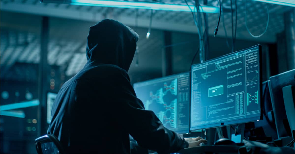 person working with code